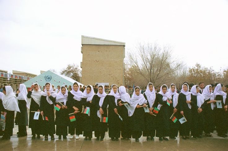 Students and community in Afghanistan